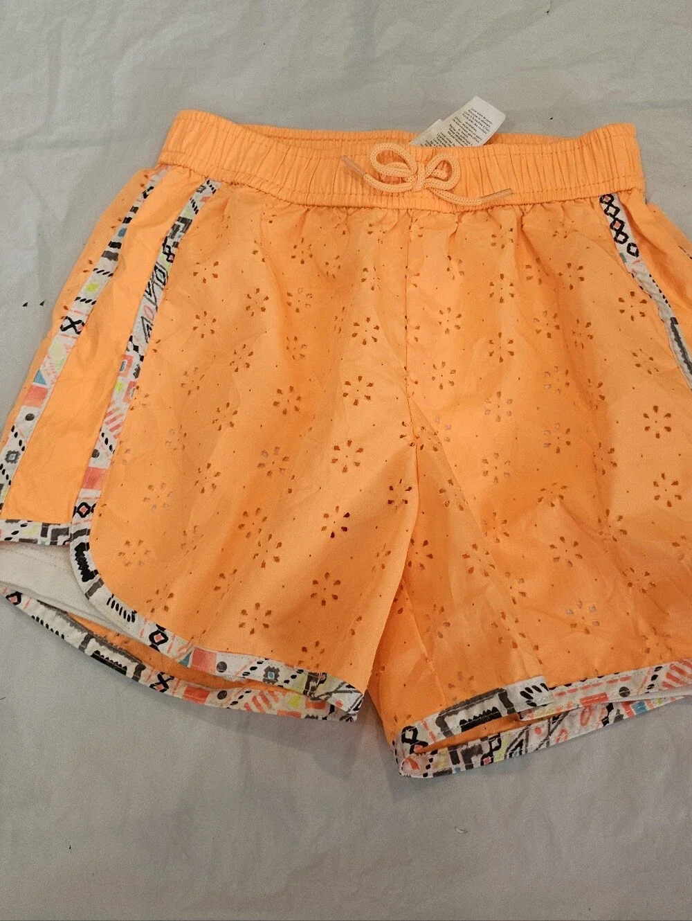 OshKosh Girls Orange Eyelet 2-in-1 Shorts Size 5T